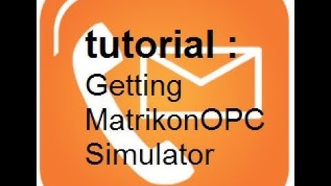SUP! Tutorial : Installing MatrikonOPC Simulator