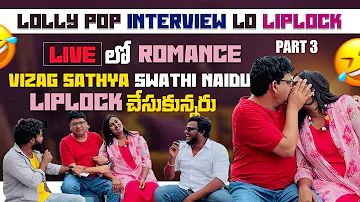 Lollipop interview lo lip lock chesukunna swanthi and sathya || live roasting with vijju n chandu