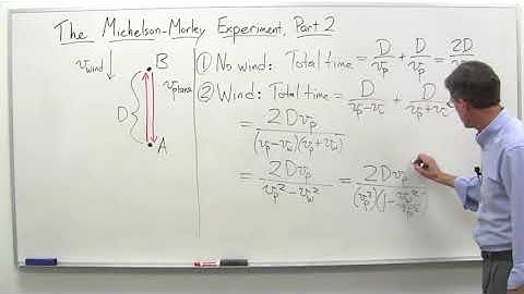 The Michelson Morley experiment part 2   Stanford University   Coursera