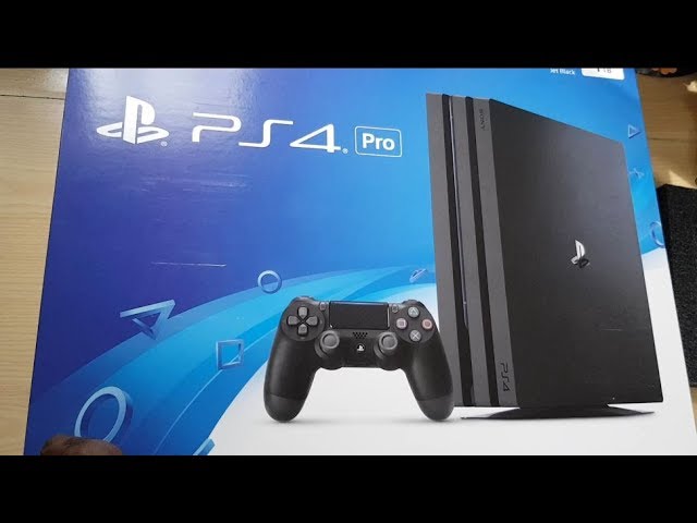 PS4 Pro Unboxing-1TB Jet Black Edition - YouTube