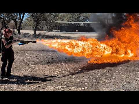 Irresponsible Levels of Fire 🔥 M9 Flamethrower Range Day