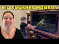 kid Smashes Mom's 50-Inch TV With A Baseball Bat! - FULL VIDEO