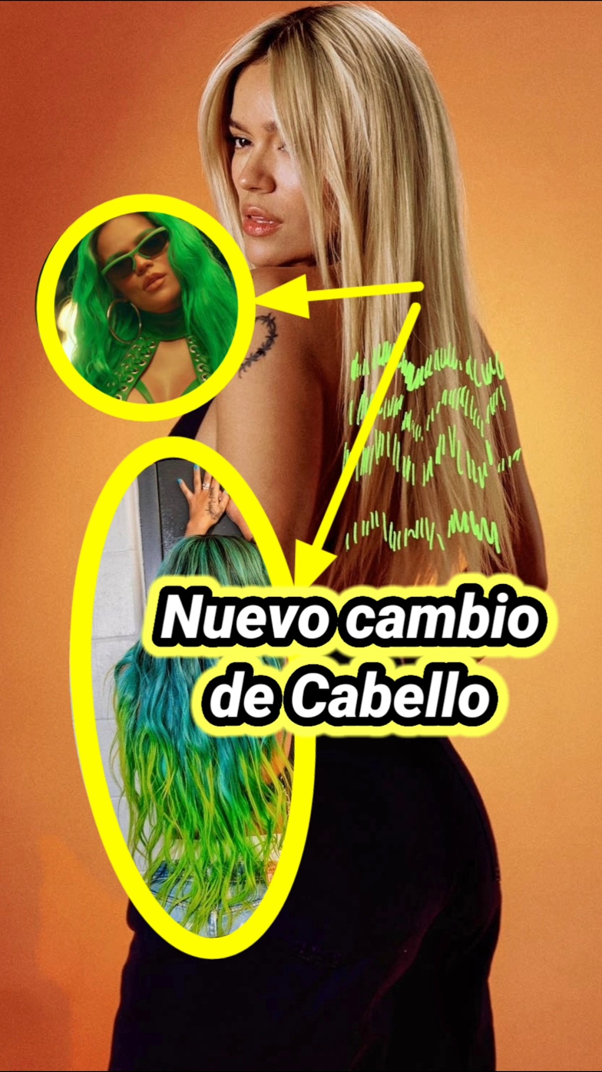 Nuevo cambio de Cabello de Karol G. #bichota #karolg