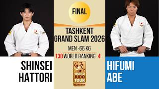 Shinsei HATTORI VS Hifumi ABE | Tashkent Grand Slam 2026 | GOLD -66 kg