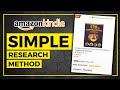 Simple KDP Niche Research Method NO ONE Talks About