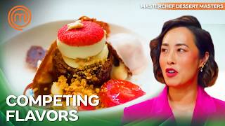 Many Elements on a Single Plate | MasterChef Australia Dessert Masters