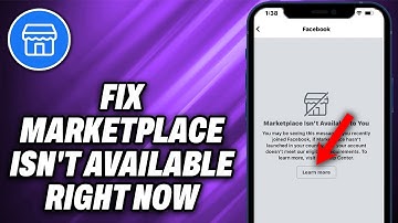 How To Fix Facebook App Marketplace Isn