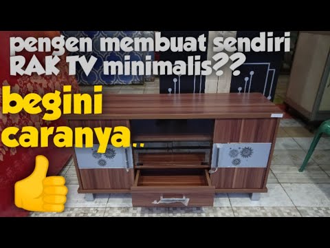  cara  merakit rak  tv  dari  bahan partikel build the 