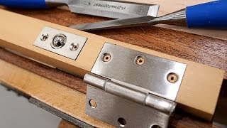 How To Mortise Hinges (and other hardware) By Hand