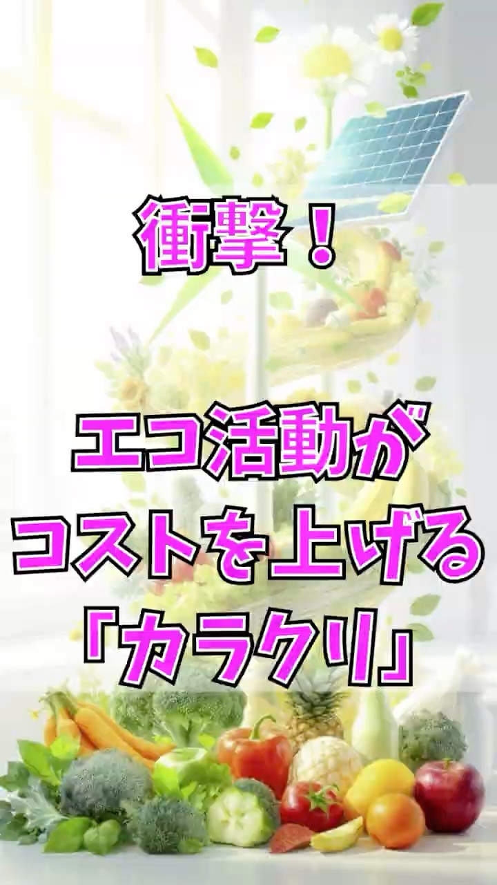 その「エコ活動」、実はコスト上がってます
