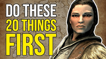 20 essentiële dingen die je eerst moet doen in Skyrim