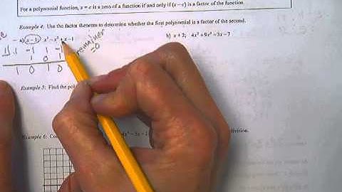 2 4 3 Factor Theorem and Graphing Polynomials