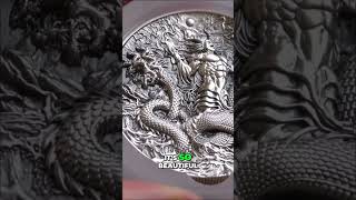 Amazing Coin Art: Gong Gong, Sea Serpent & Rare Design! #shorts