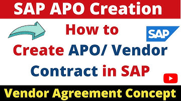How to create Vendor Contract or APO to supply of services with reference to Purchase Requisition