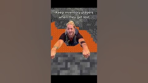 Pov : Keep inventory players when they get lost... #minecraft