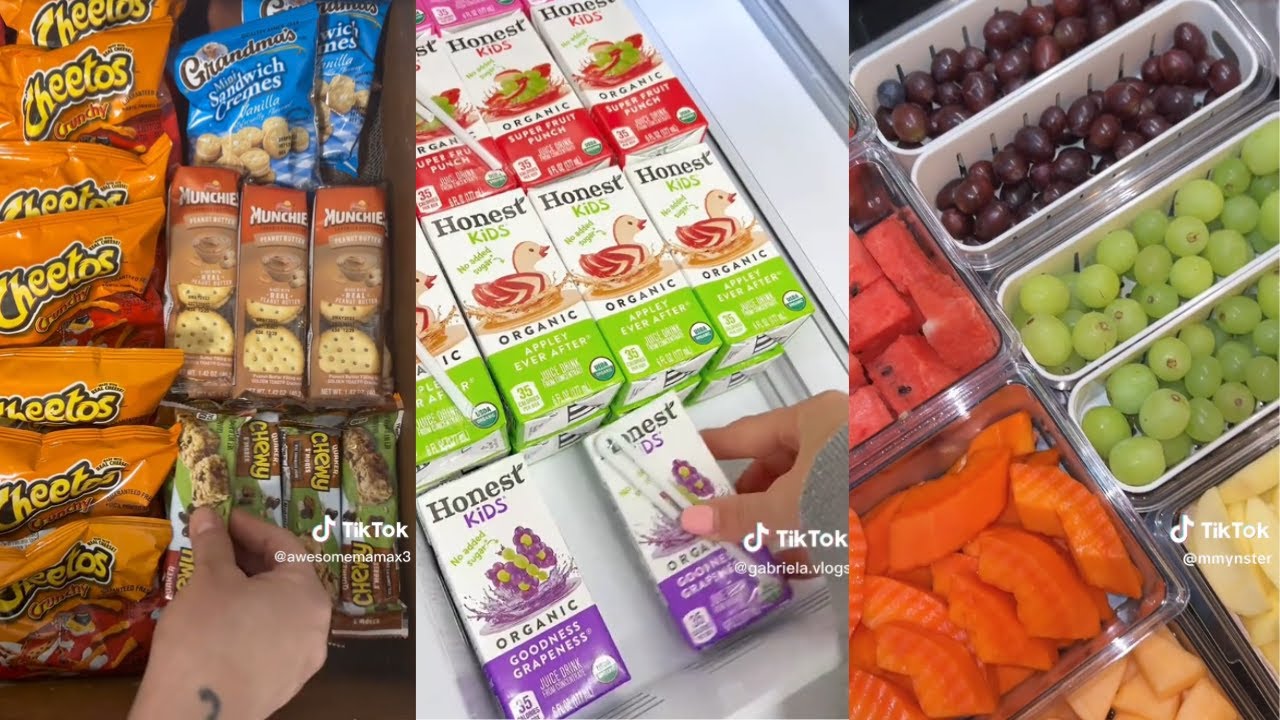 Food Restocking Satisfying Random Restock, Food restock, Organizing & Cleaning ASMR ...