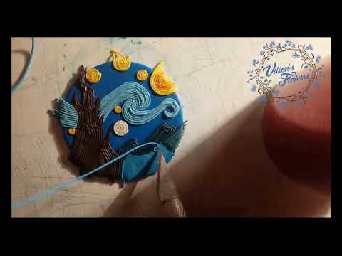 How to Make a Starry Night by Painting with Clay