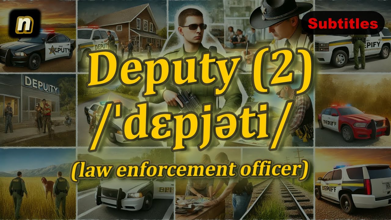 [n] Deputy meaning (law enforcement officer) with 5 examples - YouTube