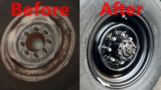 How to Paint Steel Wheels | Make Old Truck Wheels Look Amazing