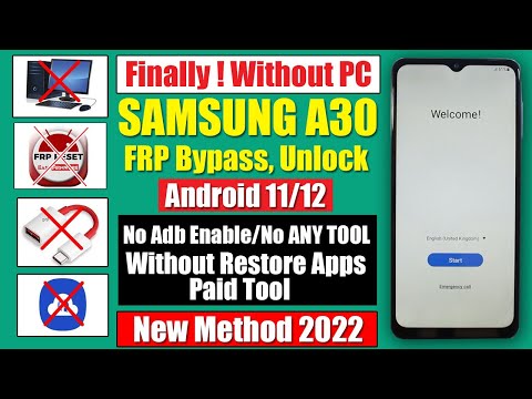 Samsung A30/A30s FRP Bypass Android 11 Without PC | New Method