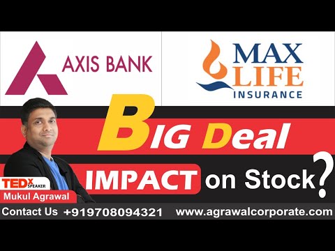 Axis bank max life deal | Impact on stock?? | axis bank latest news