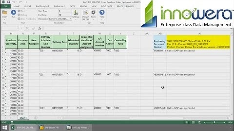 BAPI PO_CREATE1 (ME21N - Create Purchase Order) From Excel