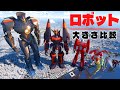 🤖ロボットの大きさ比較🤖 俯瞰視点ver