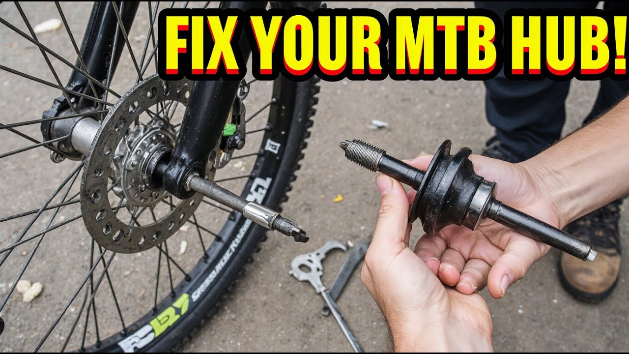 Замена оси задней втулки на горном велосипеде — простое пошаговое руководство.