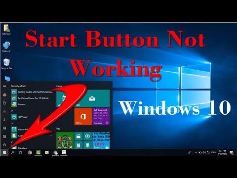 How To Solve Windows 10 Start Button Not Working Problem - 2019