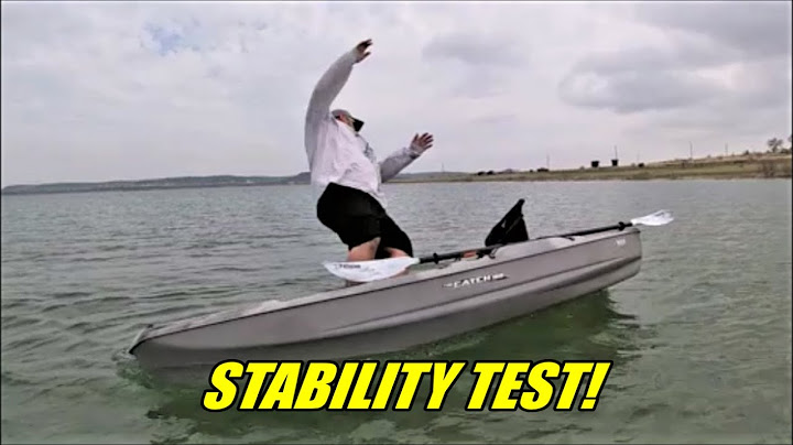 STABILITY TESTING THE PELICAN CATCH 100 KAYAK! (PLUS! Trying the GARMIN STRIKER 4 Fish Finder)