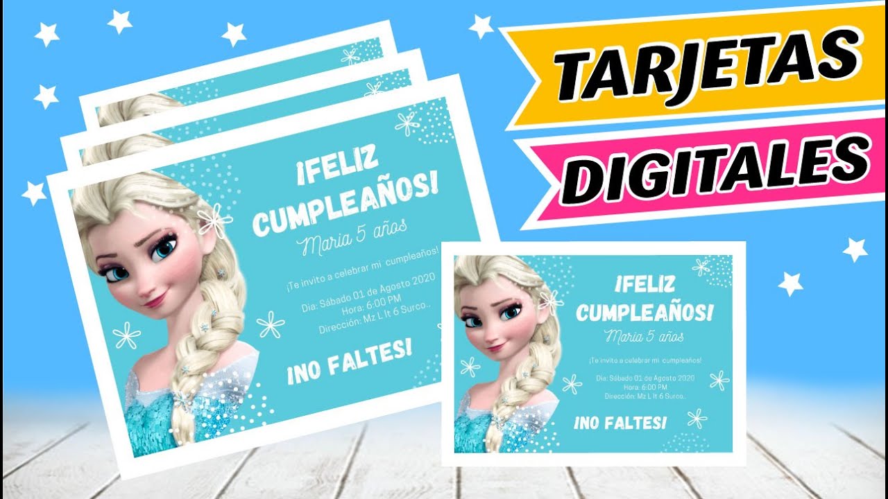 GRATIS] Invitación Frozen, Editable