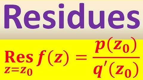 Formulas for Computing Residues (part 2 of 4)