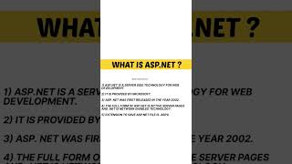 WHAT IS ASP.NET? OR WHAT IS .NET