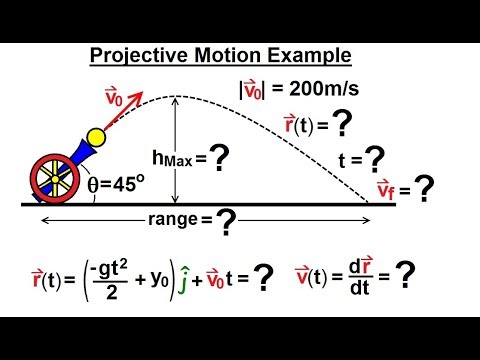 Calculus 3: Vector Calculus: Motion in Plane (7 of 17) Projectile ...