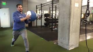 Split Stance Anti-Rotational MB Toss