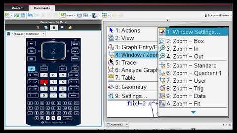 Find the Minimum of a Quadratic Function with TI Nspire