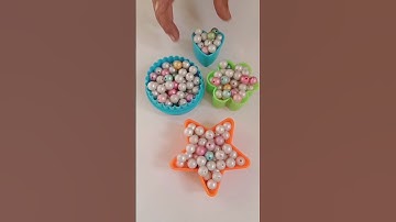 Asmr colourful Beads reverse|pearl reverse cutter star and flower set|Moti reverse doimand effect