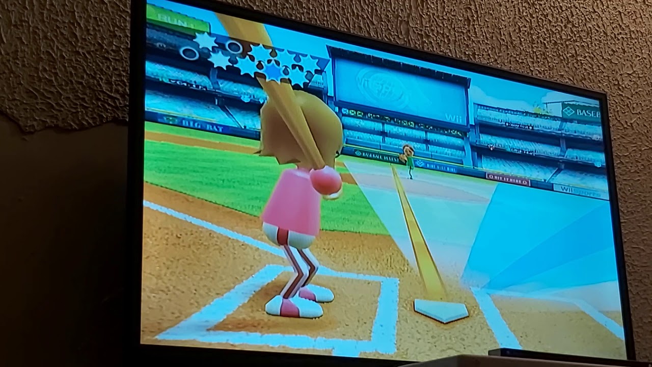 Wii Sports Baseball Training Swing Control Nicky Vs Siobhan Vs