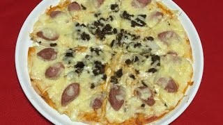 সসেজ এন্ড কাবাব পিজ্জা ||| Sausage & Kebab Pizza || Pizza with Plain & Thin Tortilla | Italian Food
