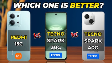Redmi 15C vs Tecno Spark 30C vs Tecno Spark 40C Comparison