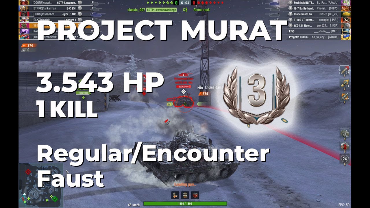 168GUNNERS | PROJECT MURAT | 3 5K DMG | 1 KILL | 3RD CLASS | Faust | 