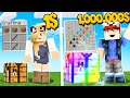 MINECRAFT - CRAFTING ZA 1$ VS CRAFTING ZA 1,000,000$ | Vito VS Bella