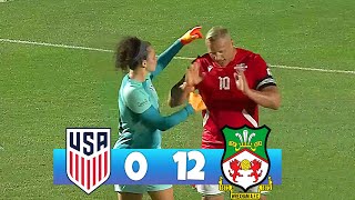 ex USA Women vs Men 0-12 - All Goals & Highlights 2023