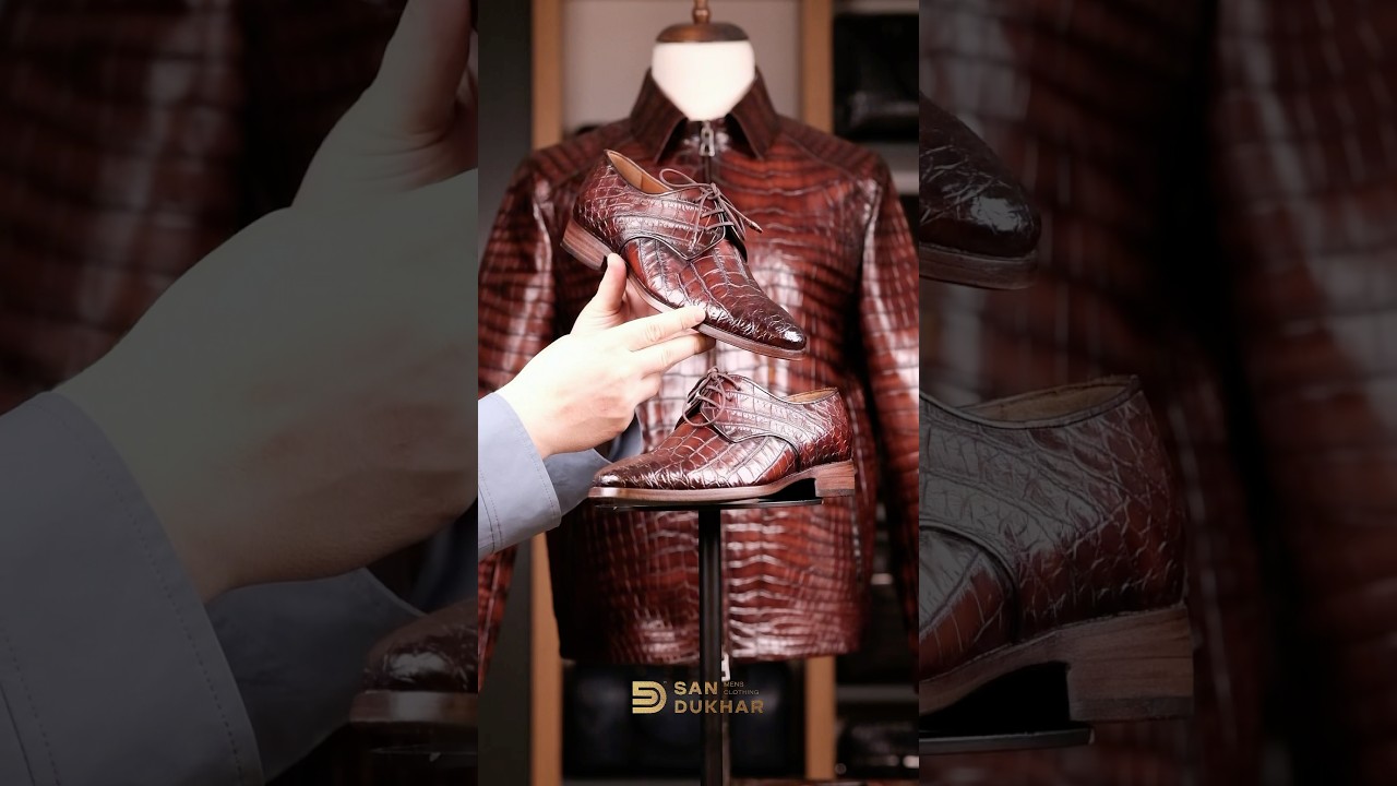 Мужской комплект из кожи крокодила 🐊