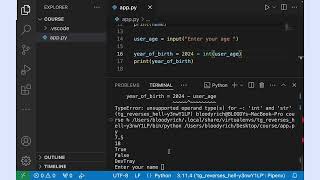 Python Input & Type Conversion