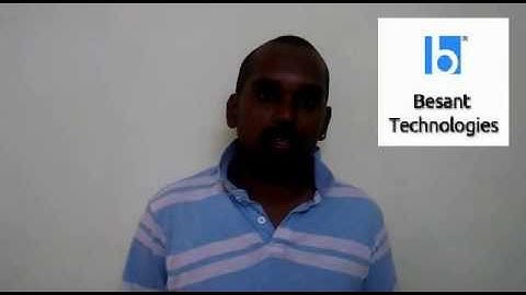 Informatica and SQL Training in Chennai | Besant Technologies Review by Hari | Trained from Experts