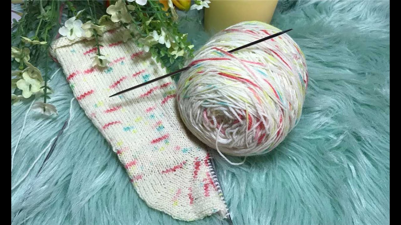 Sockenferse stricken / Tomatenferse / Fächerferse