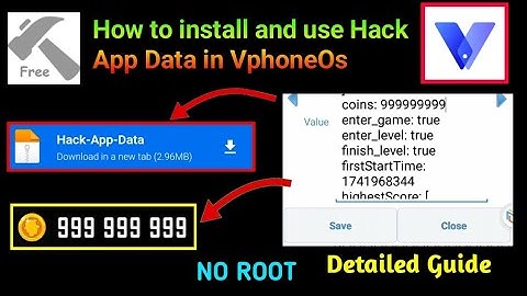 How to install and use Hack App Data in VphoneOs || No Root