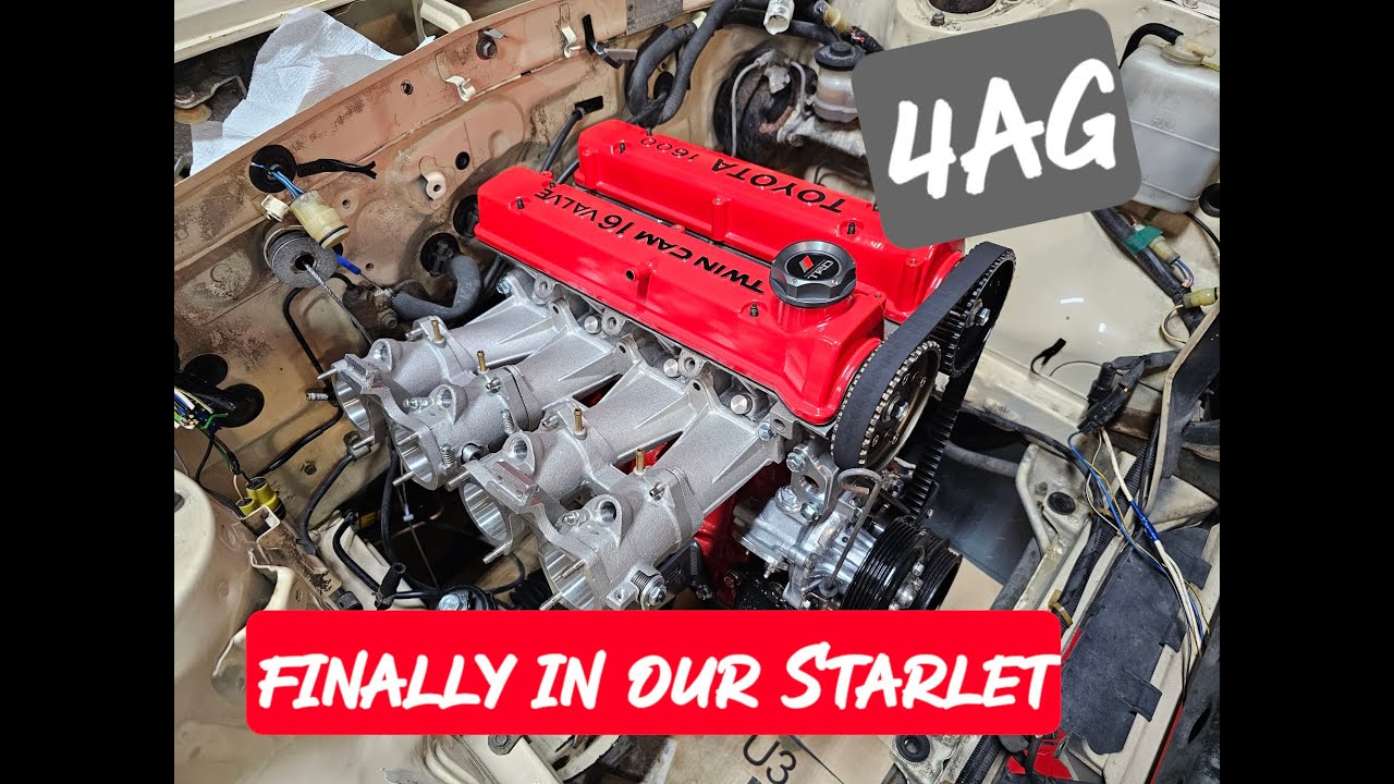 4AGE finally in our Starlet #4age #teamtoyota #psiracing - YouTube