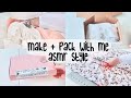 How I pack orders - Etsy, Shopify - ASMR SLOW - no talking - packaging scrunchies - small business